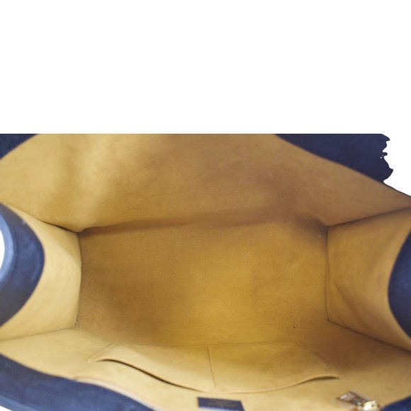 LOUIS VUITTON  Onthego GM Monogram Empreinte Leather Tote Bag Black - Picture 11 of 12